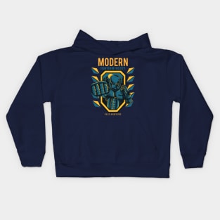 Modern Fighter in the city Kids Hoodie